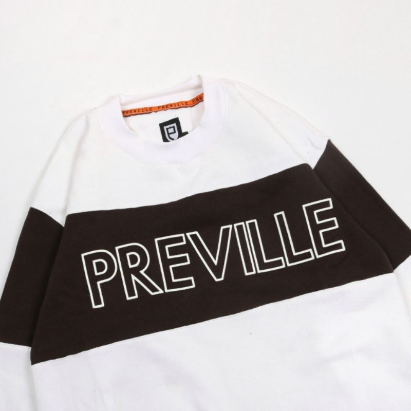 SWEATER RUGBY VINTAGE PREVILLE FLOCKING BORWN