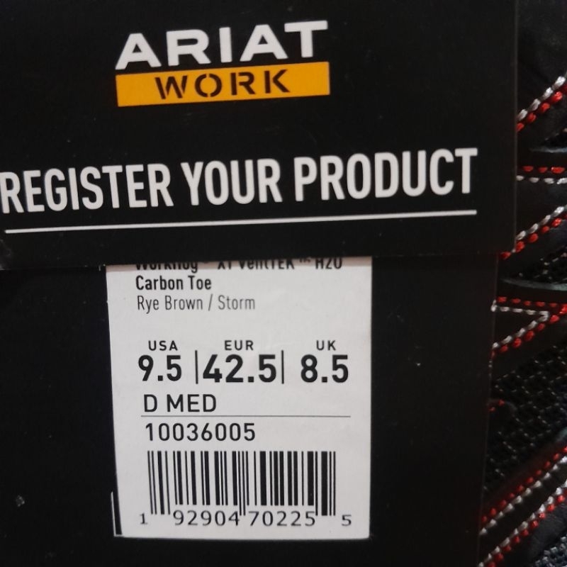 sepatu safety ariat composite toe waterproof