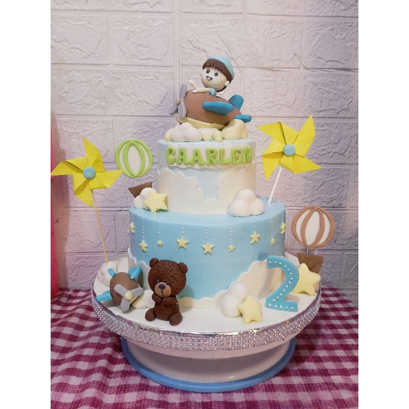 

kue ulang tahun anak/kue ulang tahun pesawat/airplane cake