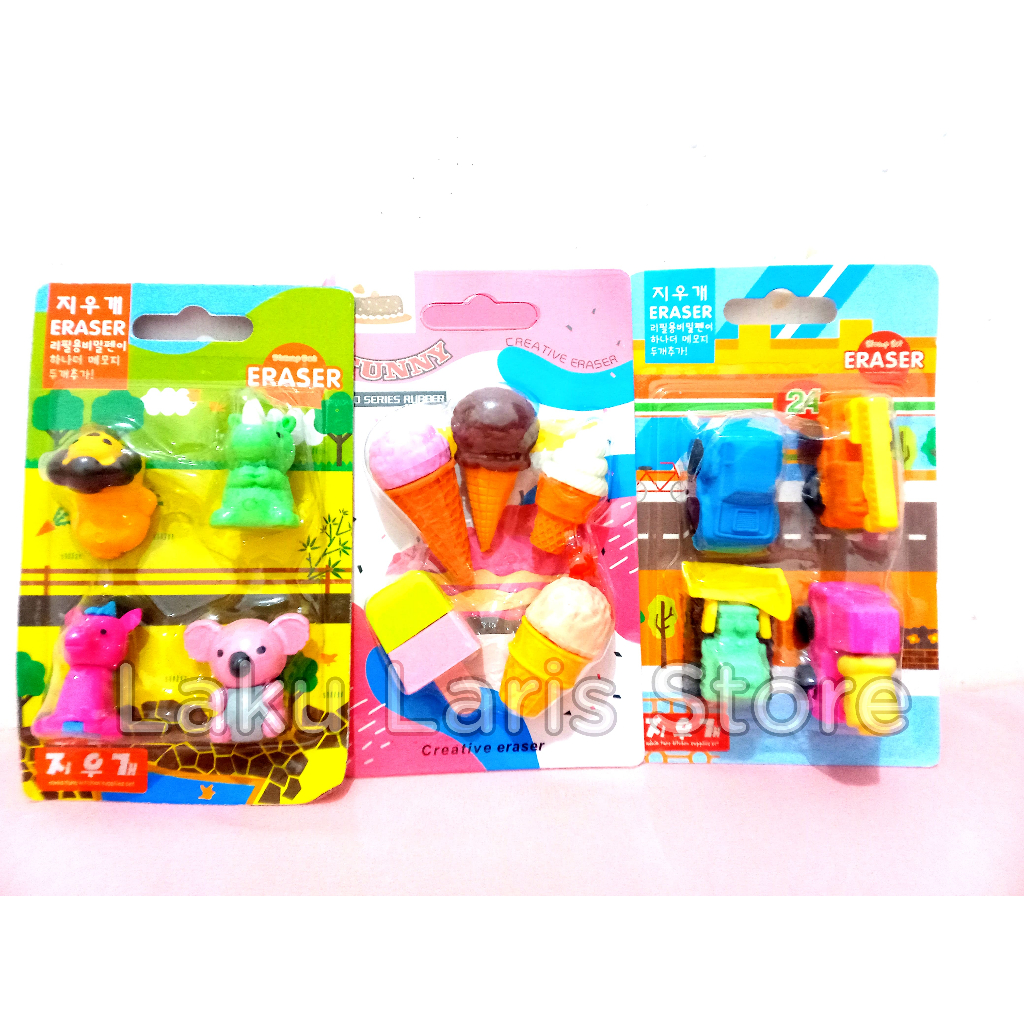

Penghapus karakter set 4 pcs