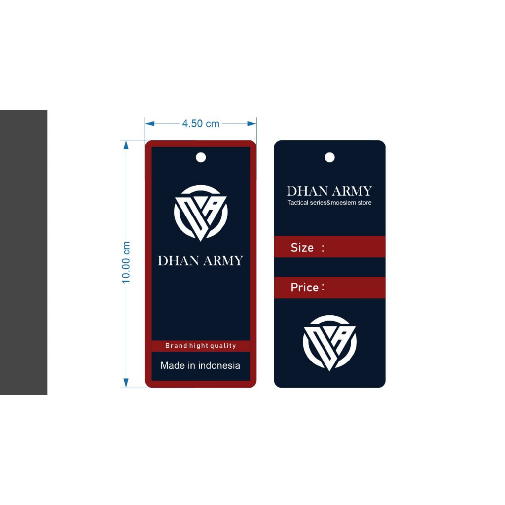 

hangtag tipis dhan army