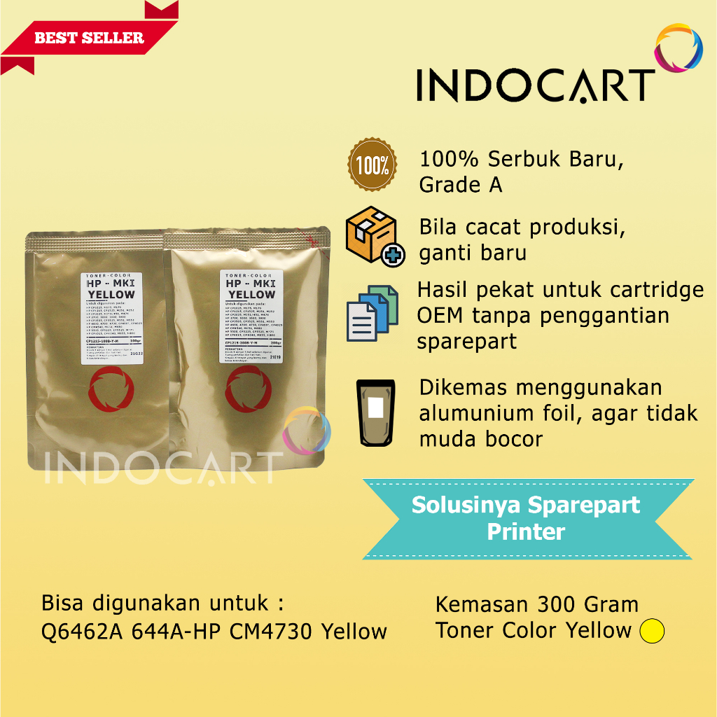 Serbuk Toner Warna Mitsubishi-645A-HP 5500-300gr-CMY