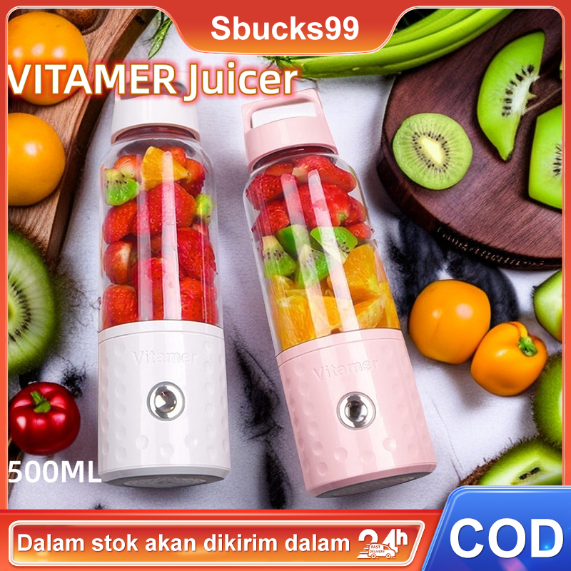 VITAMER Juicer 500 ML Juicer Cup Electric (JUICER &amp; ICE CRUSHER)Juser maju yang nyaman