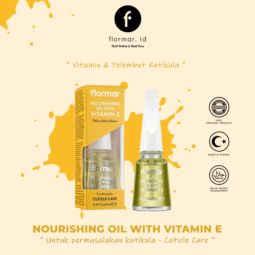 Flormar Nourhising Oil With Vitamin E (Nail Care)