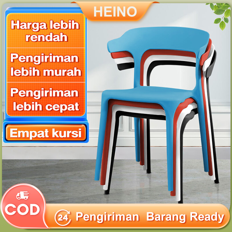 4 pcs Kursi Belajar/Kursi Cafe/Kursi Kerja/Kursi Taman/Kursi Bar/Kursi Makan Minimalis/Bangku Makan/Kursi Pejabat/Kursi Kantor