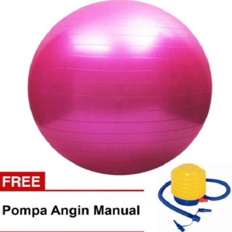BALON YOGA IBU HAMIL BOLA YOGA GYM OLAHRAGA YOGA FREE POMPA