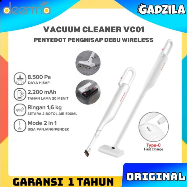 DEERMA VC01 HANDHELD WIRELESS VACUUM CLEANER 8500Pa wih 5 MODE