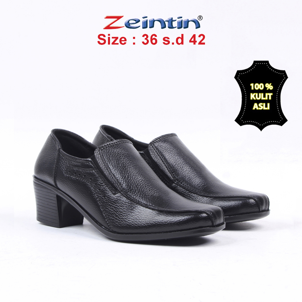 Zeintin - Sepatu Pantofel Wanita Zeintin Sepatu Wanita Kulit Sepatu Formal BIG SIZE BJ