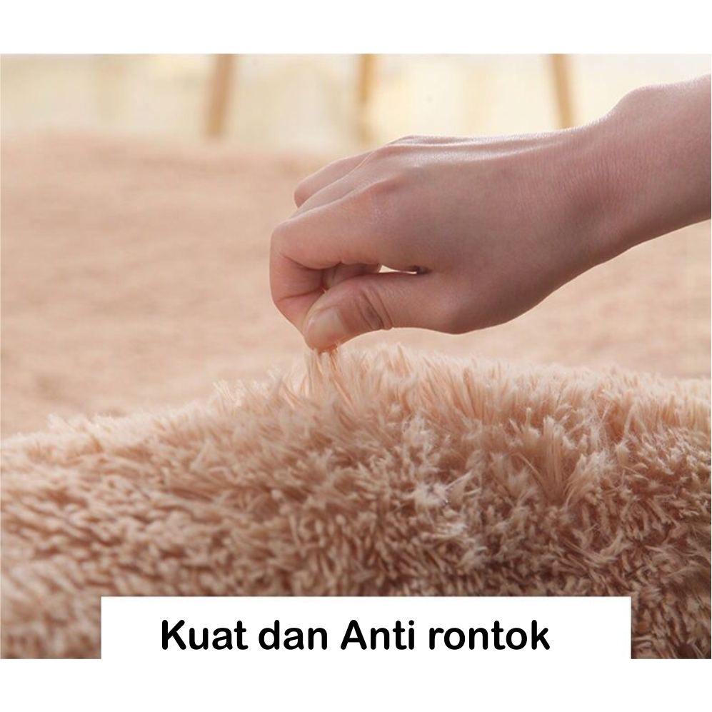 karpet bulu Best Premium Quality Karpet Lantai Ukuran 120x180 CM Anti Slip Minimalis -WD