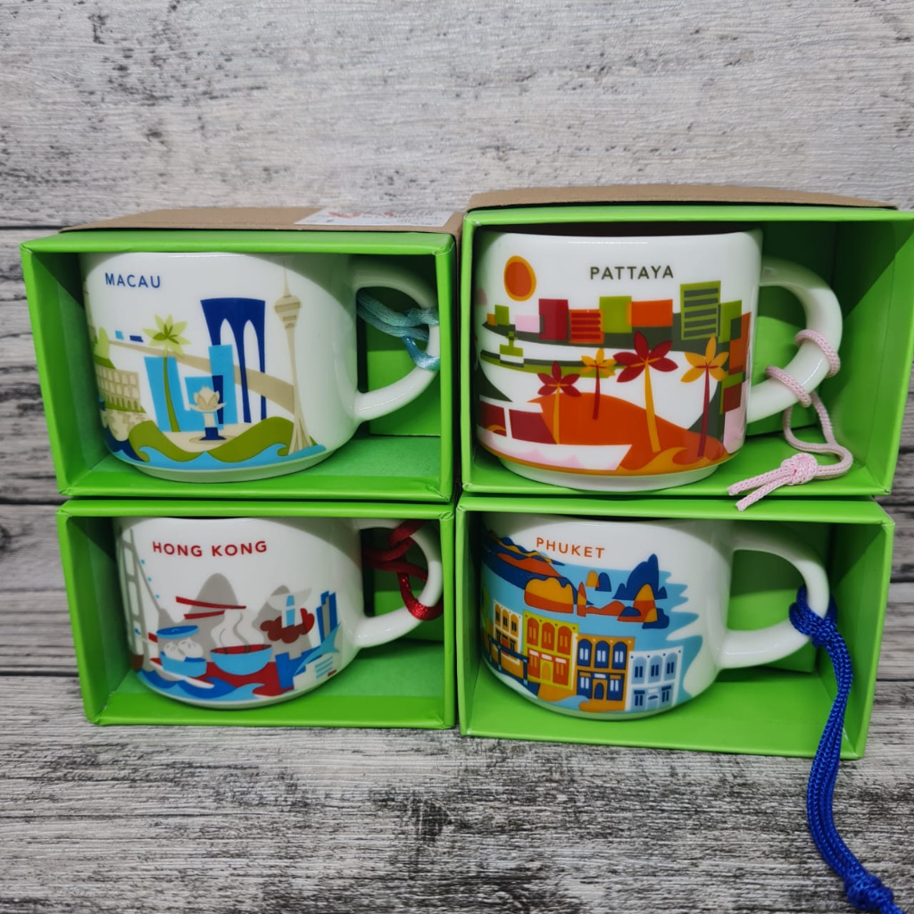 Original Starbucks You Are Here Mini Mug Demitasse 2oz | Asian Series | Mini Mug Koleksi Starbucks