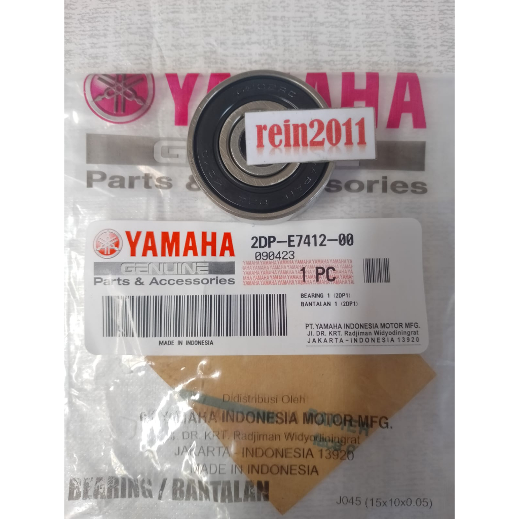 LAHER BEARING BAK CVT NMAX AEROX 155 MIO M3 6202 ASLI ORI YAMAHA 2DP E7412 00