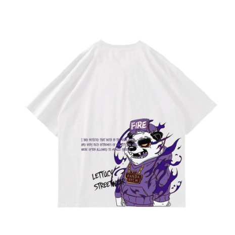 LETTUCY BAJU KAOS MOTIF PANDA RICH [ OVERSIZE ]