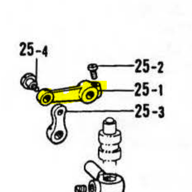 Tension Release Connecting Rod 111079001 Ori Taiwan Mesin Jahit Make Up YX-926 / B-926