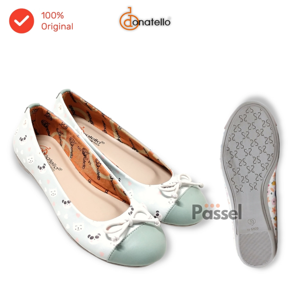 Donatello Sz. 31-35 Pointed Toe Flat / Sepatu Anak Perempuan Slip On Flat Shoes | DD10051 / DD10052