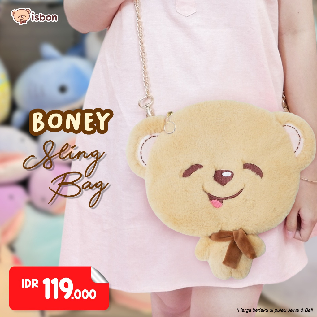 ISTANA BONEKA Tas Selempang Anak Sling Bag Boney With Body Lucu Bahan Premium