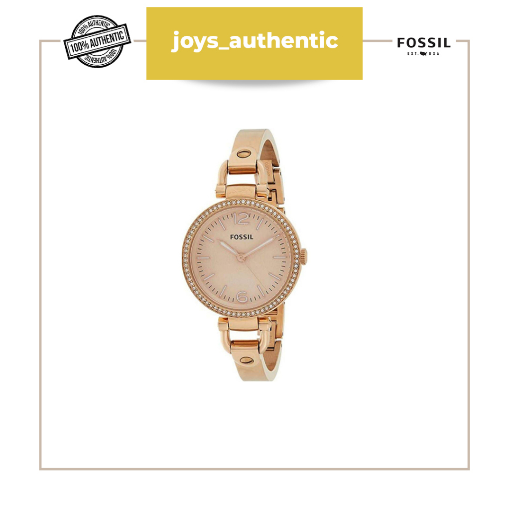 Jam tangan wanita Fossil BQ3164 Ladies watch gold blink georgia woman watch authentic original