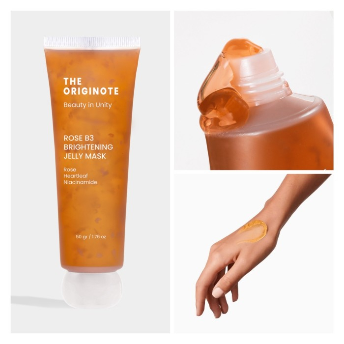 The Originote Rose B3 Brightening Jelly Mask