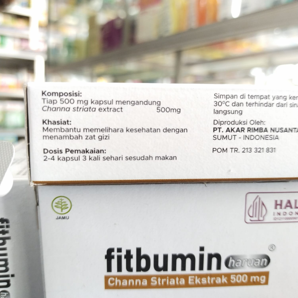 FITBUMIN HARUAN 1BOX @3 STRIP ekstrak albumin ikan gabus fitbumin kapsul