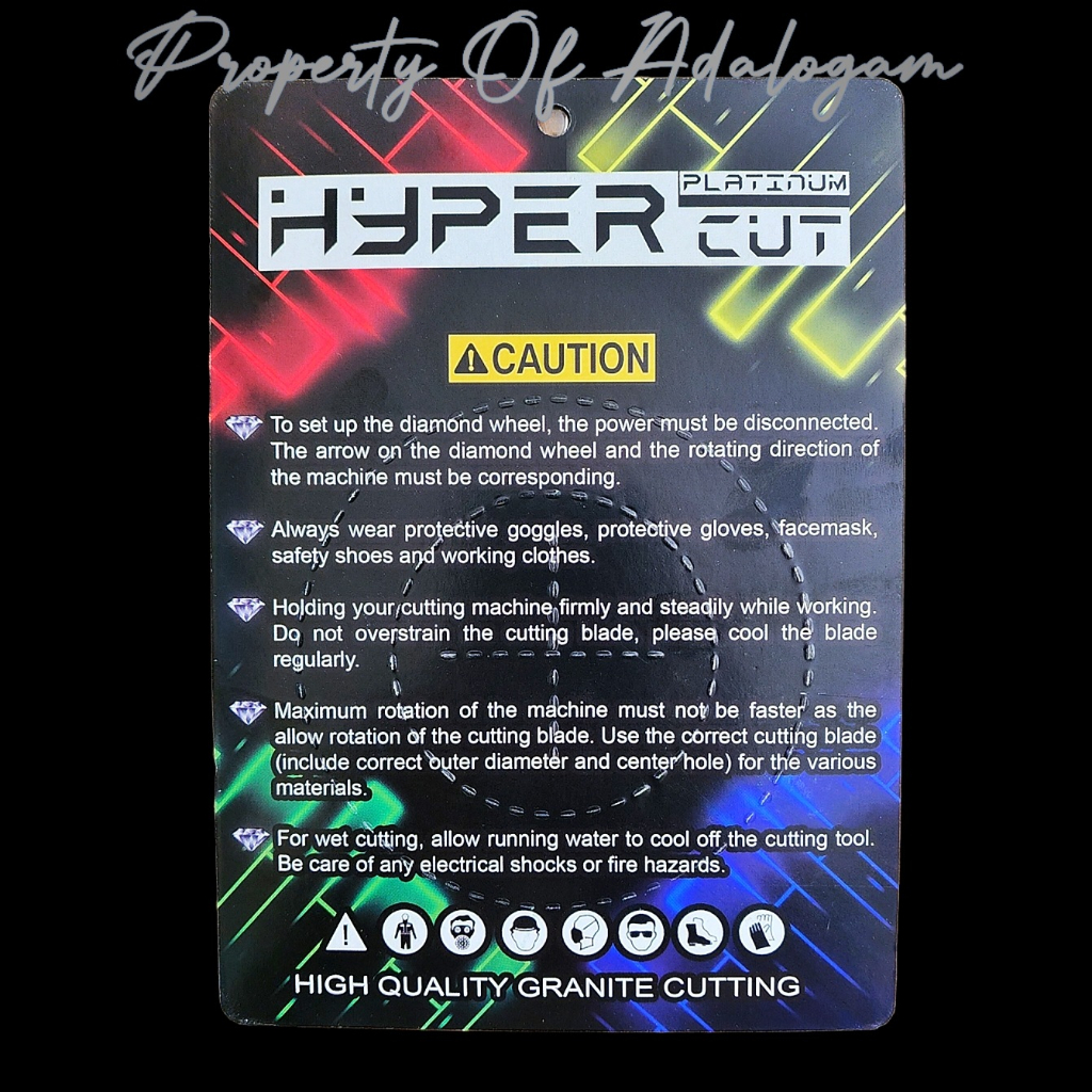 HYPER F4 X-Turbo Diamond Wheel Net 4 Inch - Mata Pisau Potong Granit