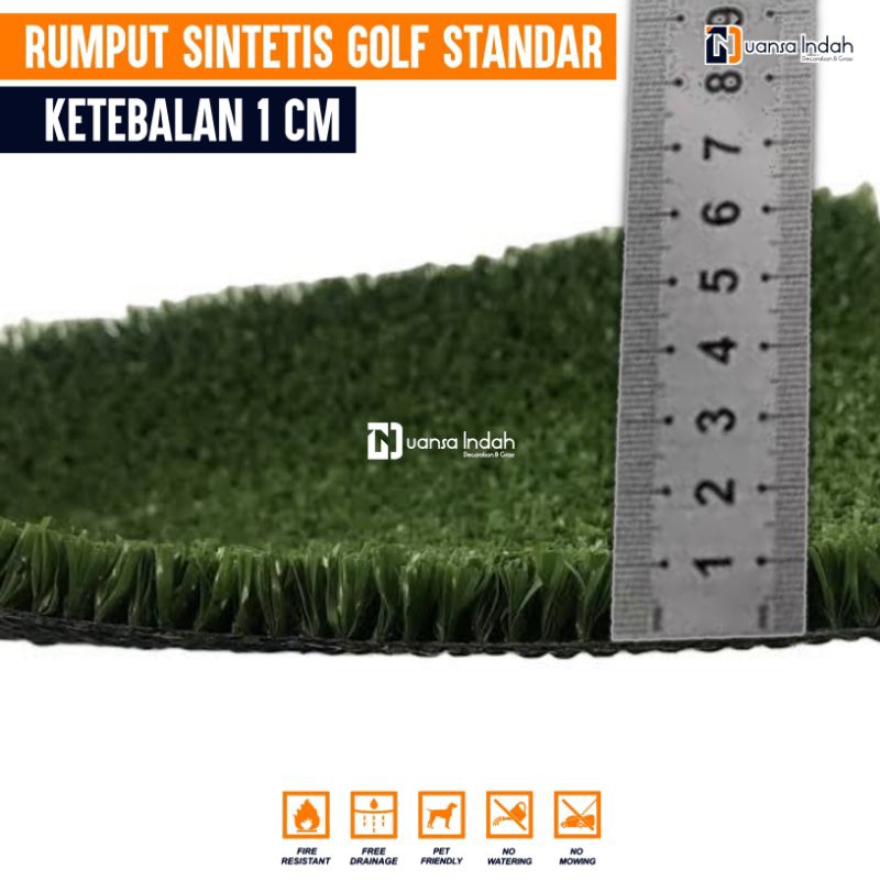 RUMPUT SINTETIS GOLF STANDAR UKURAN 75x400 CM