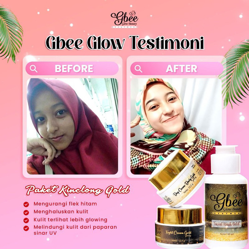 (Bisa COD)PAKET GOLD KINCLONG GBEE GLOWBEAUTY