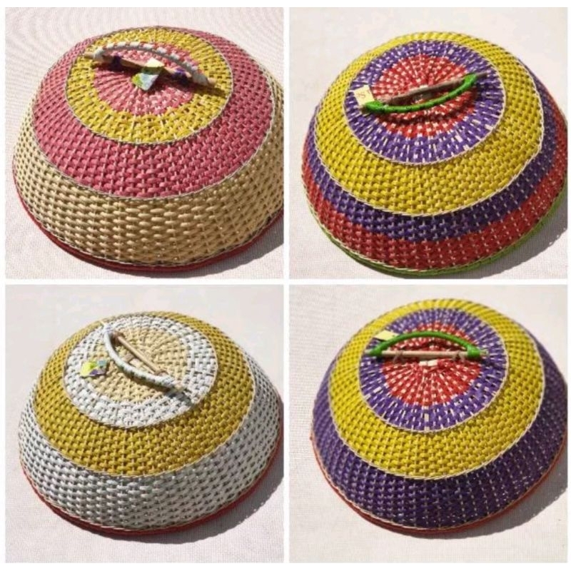 tudung saji bulat rotan sintetis ukuran besar