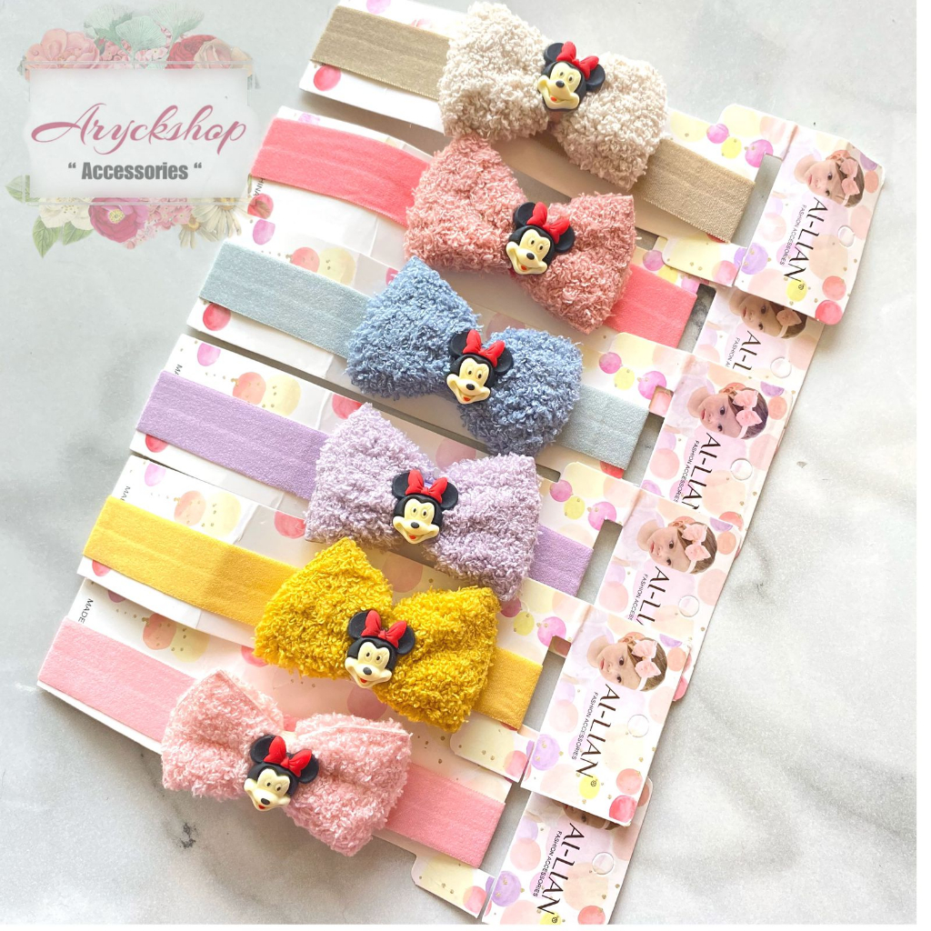 Bandana Anak Motif Pita Mickey