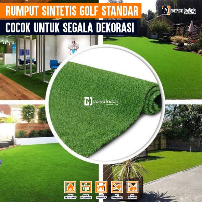 RUMPUT SINTETIS GOLF STANDAR UKURAN 125x125 CM