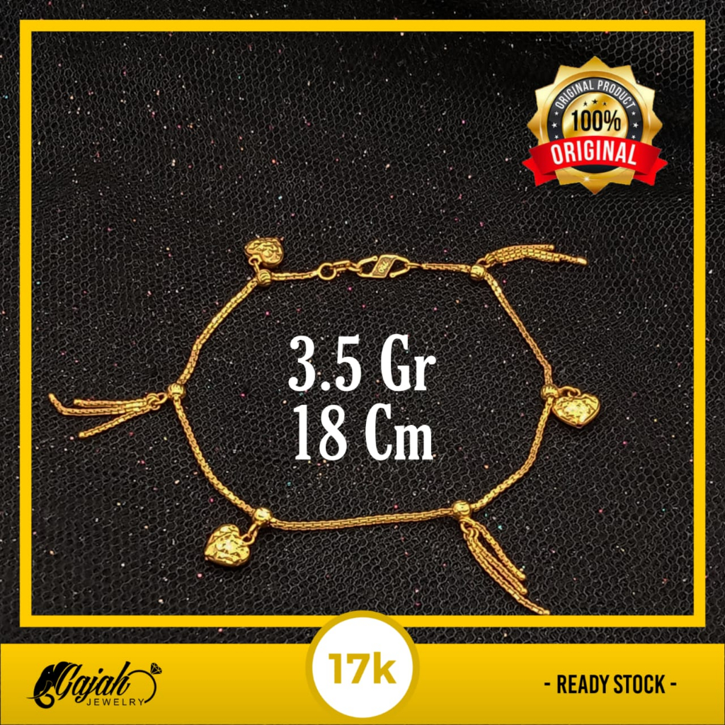 Gelang Emas 17K - 3.5 Gr Kadar 750 - 5398