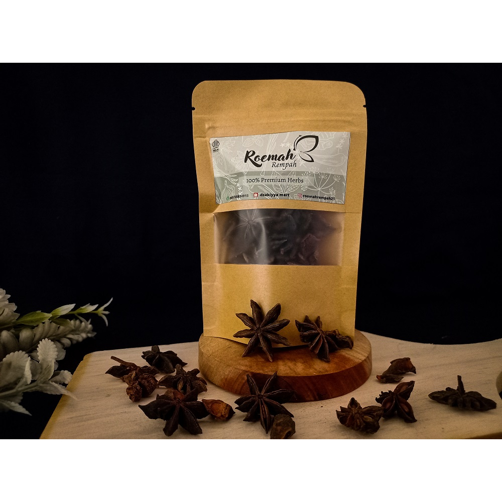 

Bunga Lawang Kering Premium Pekak Star Anise Bumbu Masak Jamu Herbal JSR Bumbu Dapur