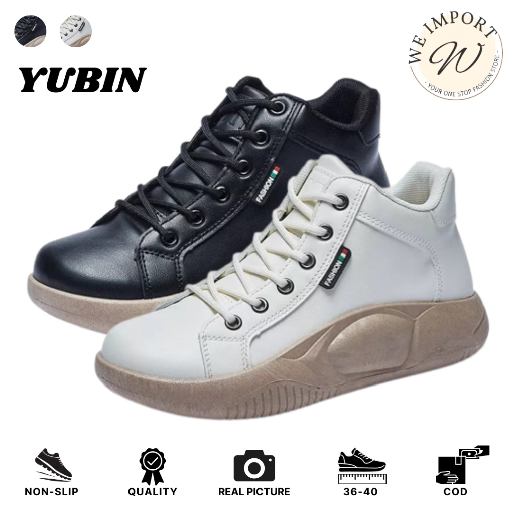 WEIMPORT  LV0272 Sepatu Sneakers Boots Bertali Wanita Import Premium Quality Sneakers Import Fashion