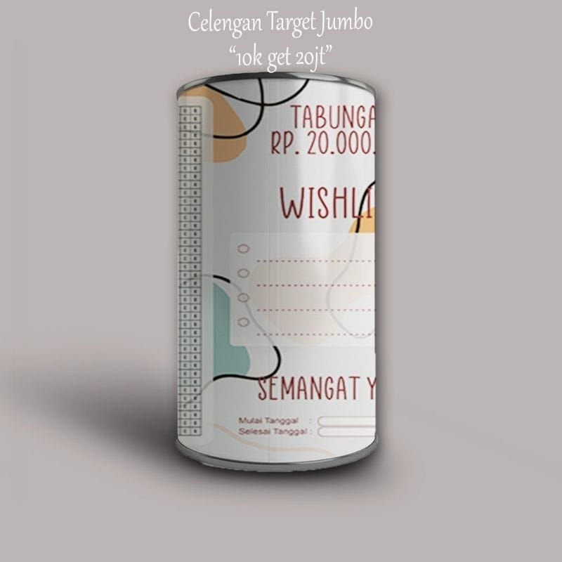 Sumber_berkah CELENGAN JUMBO BUKA TUTUP 10K TARGET 20JT TARGET KARAKTER ATM MURAH BUKA TUTUP ANAK KA