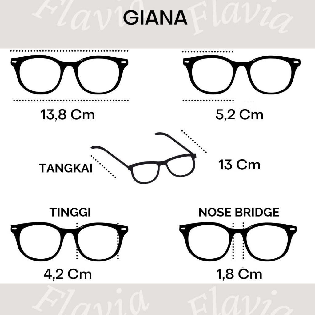 Flavia Eyewear - Kacamata Giana Cat Eye Titanium (custom minus, photochromic, blueray, bluechromic dan photobrown)