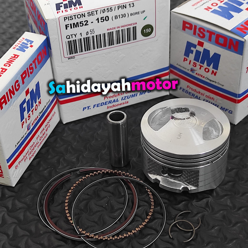 UIO SEHER PISTON SET FIM 53.5 54 54.5 55 55.25 55.5 56 Pen 13 FIM52 VARIO BEAT KARBU BLADE REVO ABS
