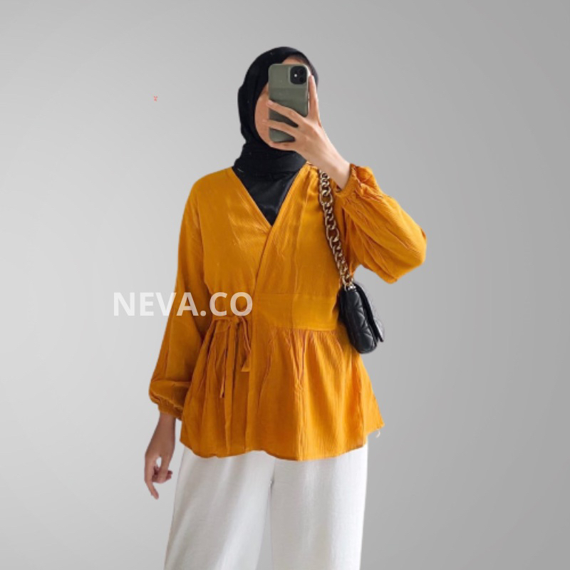 Lula Cardy Baju Atasan Wanita Dewasa Kekinian OOTD Bahan Crinkle Lidi / Outer Lengan Panjang OOTD Cewek Terbaru