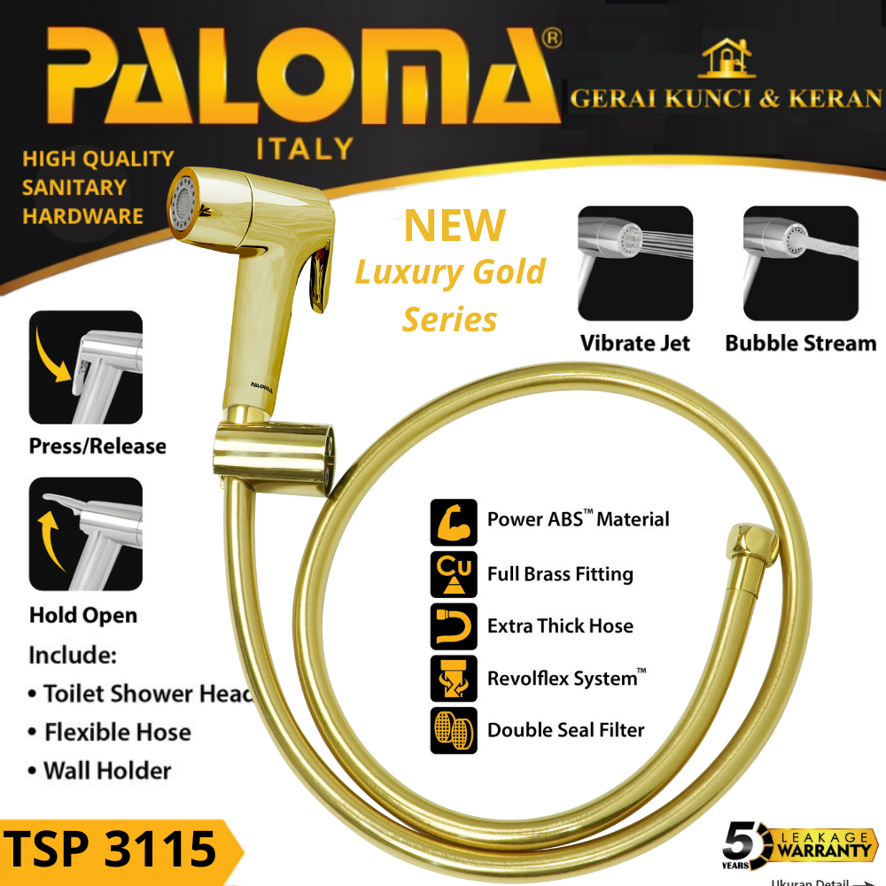 PALOMA TSP 3115 TOILET SHOWER JET WASHER GOLD SHOWER CEBOK SEMPROTAN