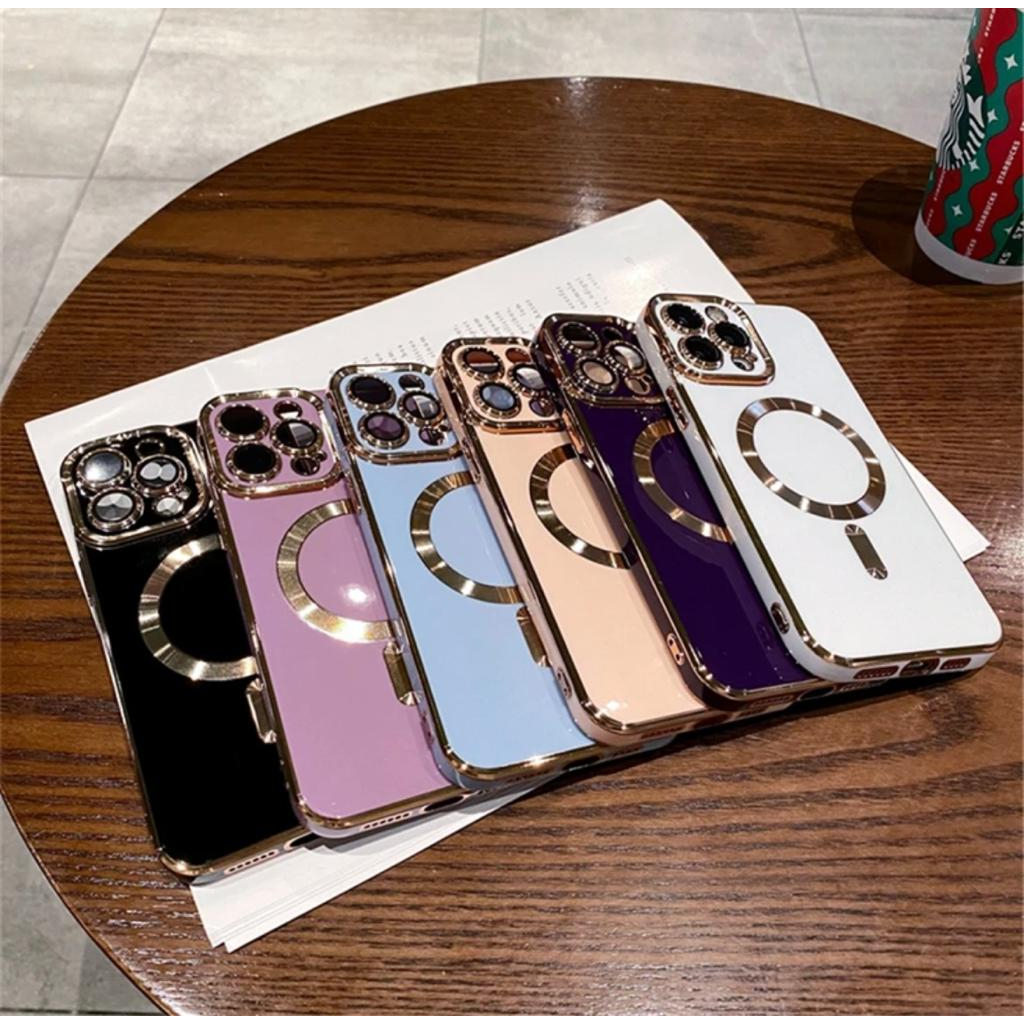 CASE APPLE IPHONE 11 / 11 PRO / 11 PRO MAX / 12 / 12 PRO / 12 PRO MAX SOFTCASE TPU PLAIN LIST GOLD M