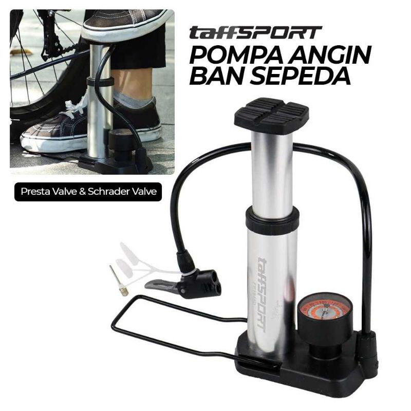 TaffSPORT Pompa Angin Ban Sepeda