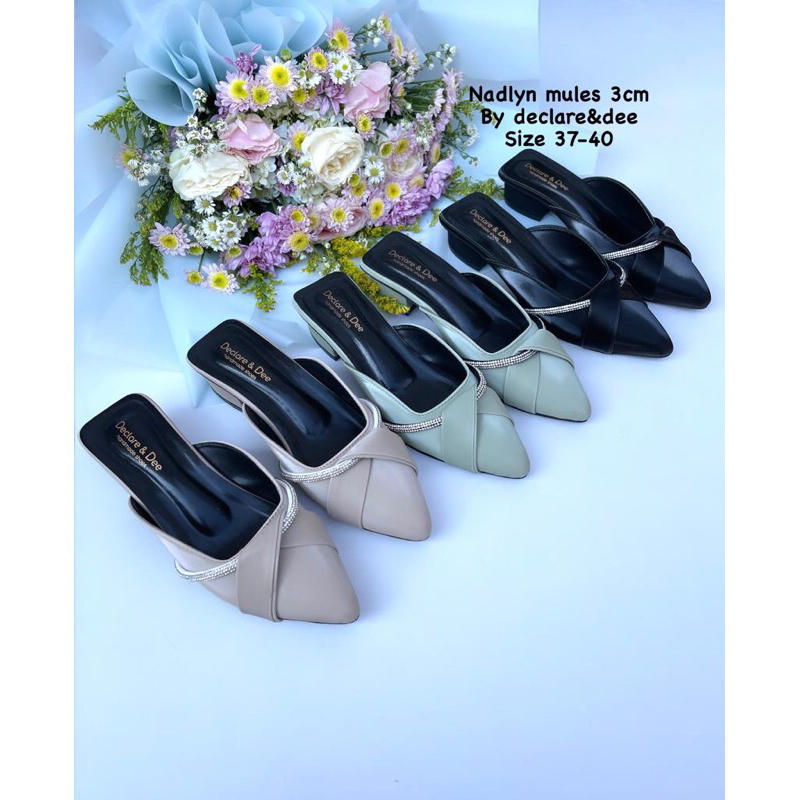 DECLARE&amp;DEE NADLYN MULES HIGH 3 CM