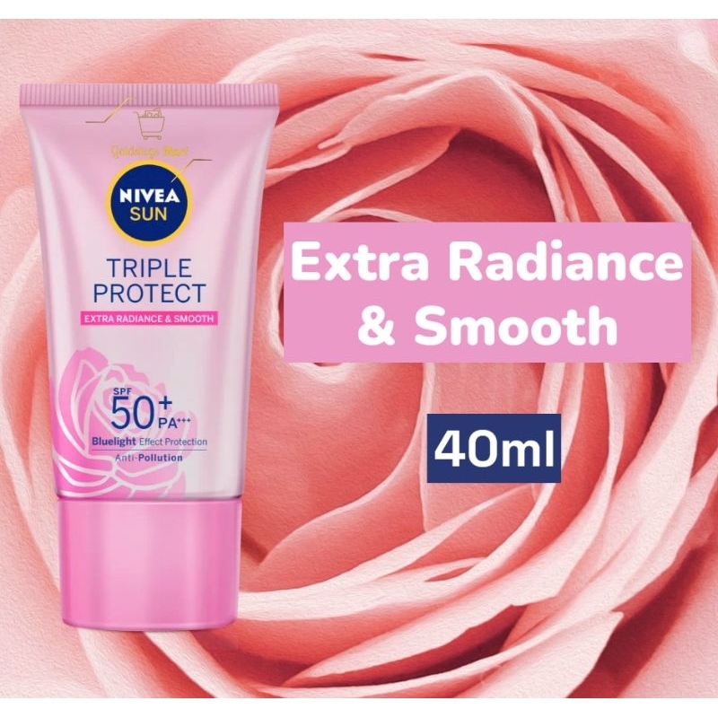 GS Nivea Sun Triple Protect Hokkaido Rose SPF 50+++ 40ml