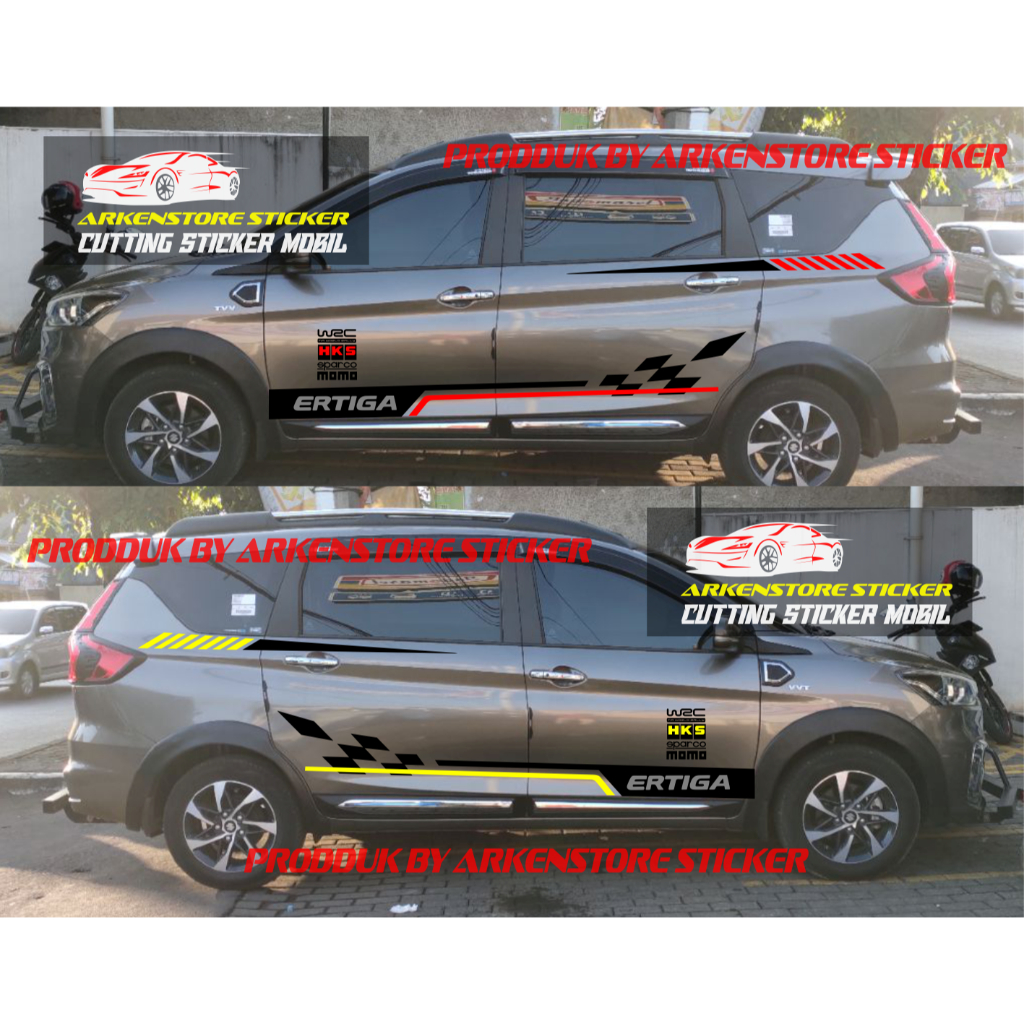 STICKER MOBIL ALL NEW ERTIGA CUTTING STICKER MOBIL SUZUKI ERTIGA TERBARU
