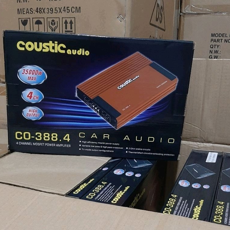 POWER COUSTIC CO 388.4 POWER AMPLIFIER 4 Chanel HIGH QUALITY LOW BUDGET