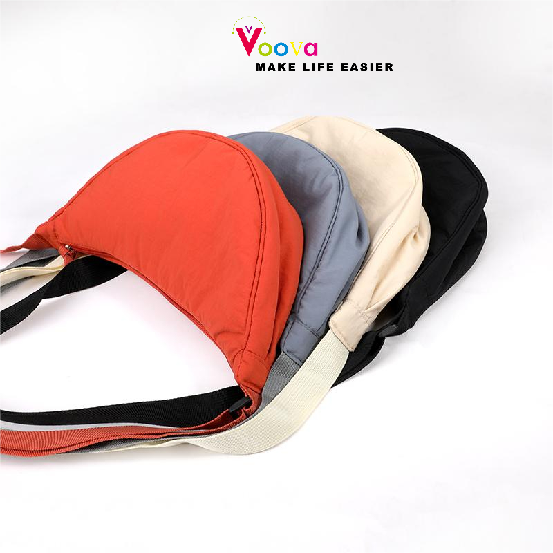 VOOVA Tas Selempang Bahu Kanvas / Tas Selempang Wanita / Shoulder Bag / Sling Bag Kanvas