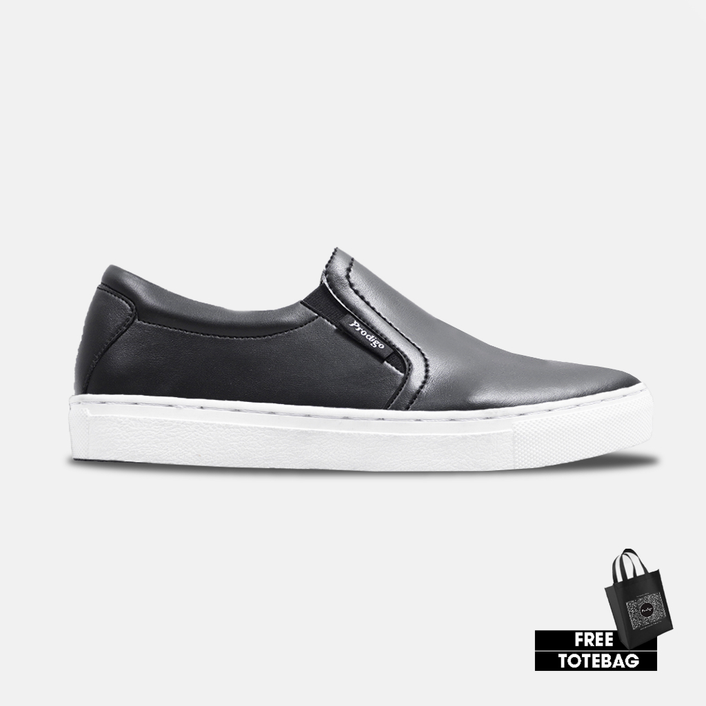 Prodigo * Sepatu Pria Bakka Black White | Sepatu Sneakers | Casual | Terbaru