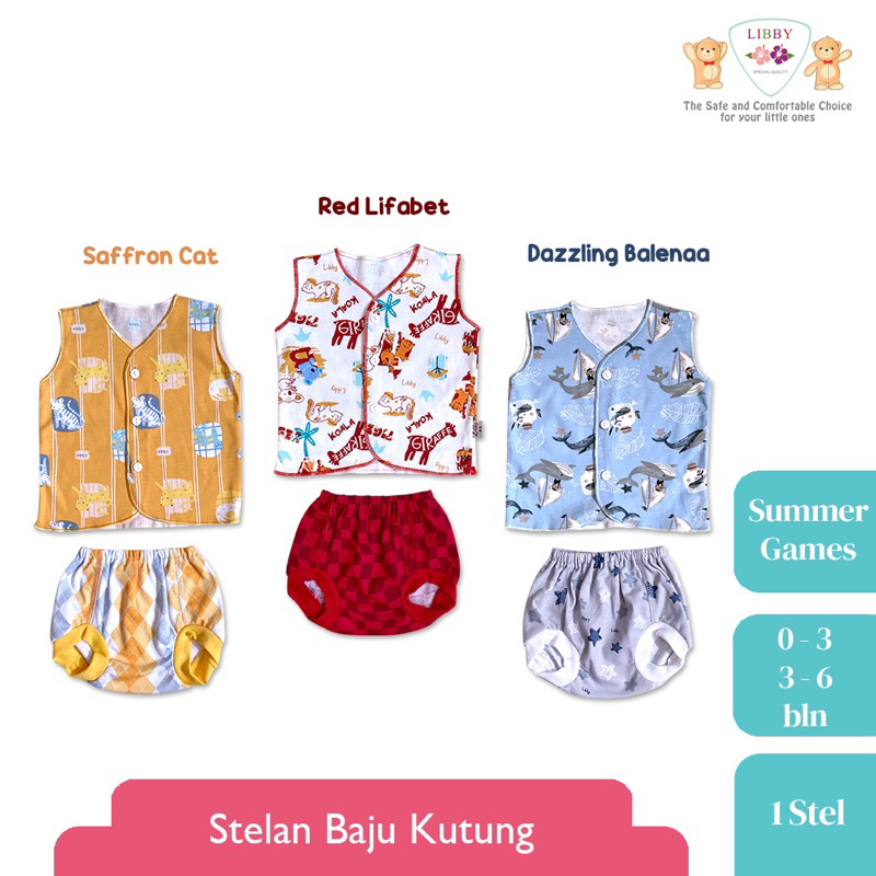 SETELAN KUTUNG NEWBORN LIBBY (0-3M)/(3-6M)