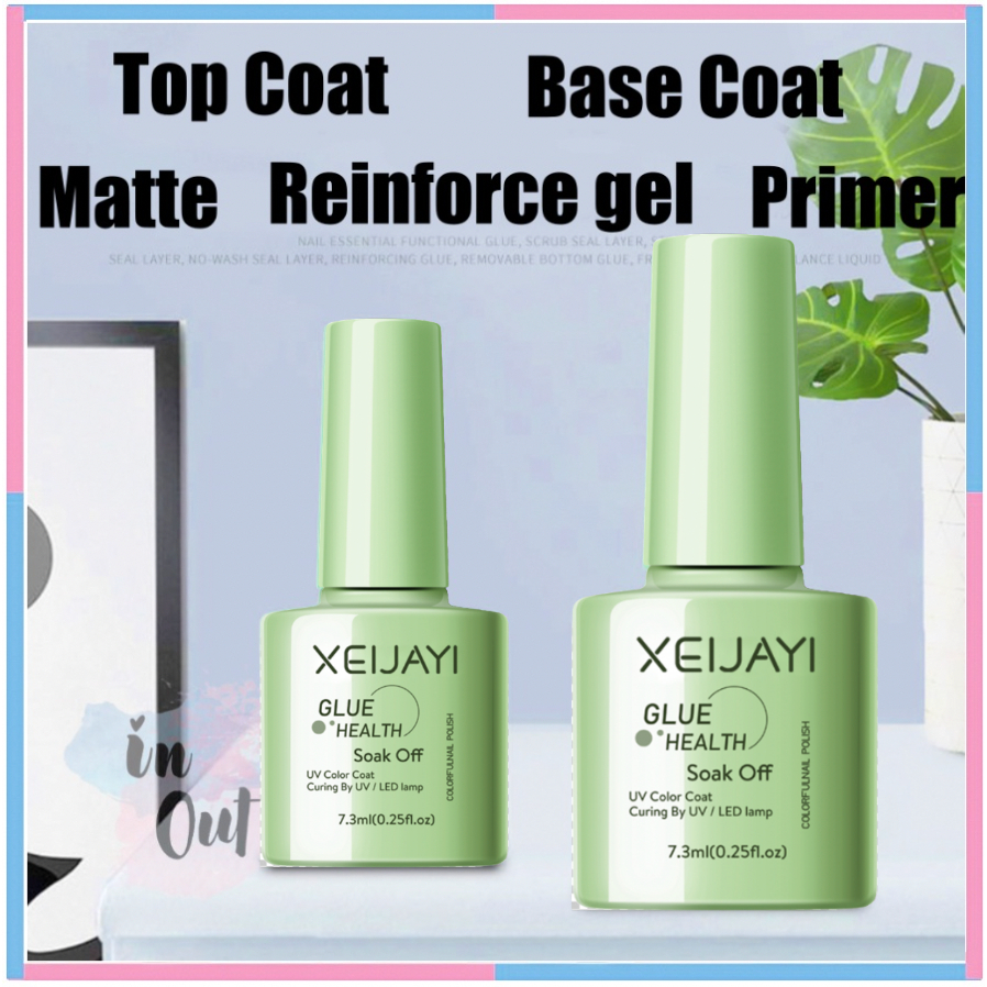 Top Coat Base Coat Primer Matte Reinforce UV LED Soak off nail polish Cat kuku / Kutek kuku perawatan kuku Nail Art Manicure