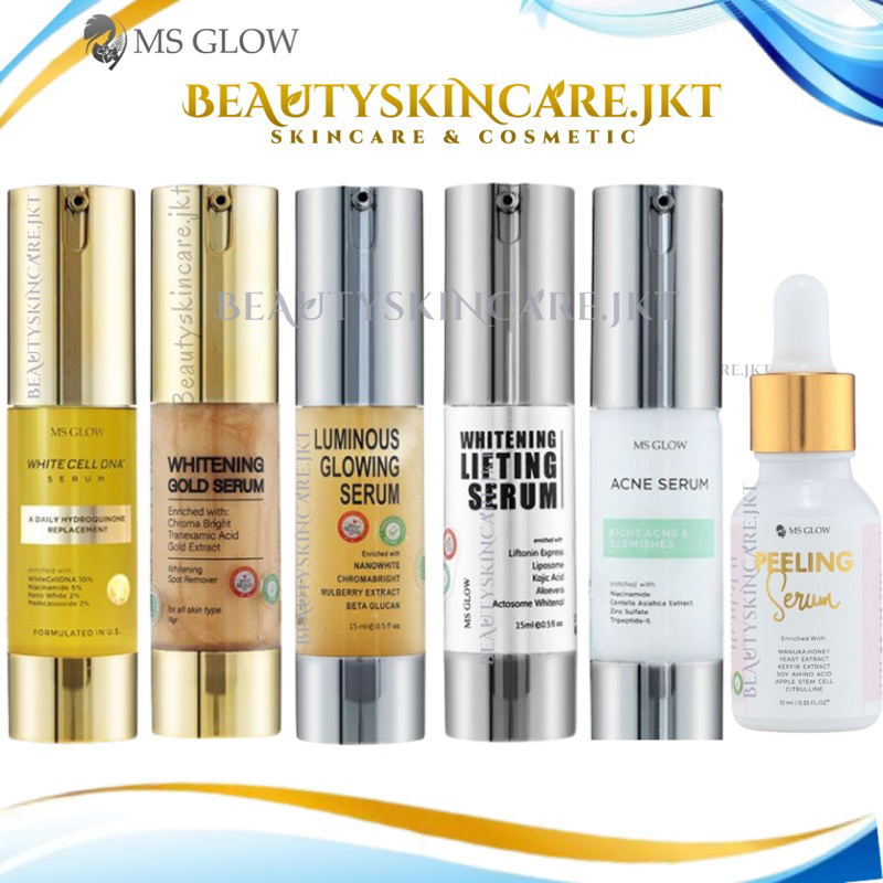 Ms Glow Serum Luminous | Whitening Gold Serum | Serum Lifting | Serum Acne | Serum WhiteCell DNA | Serum Peeling Ms Glow