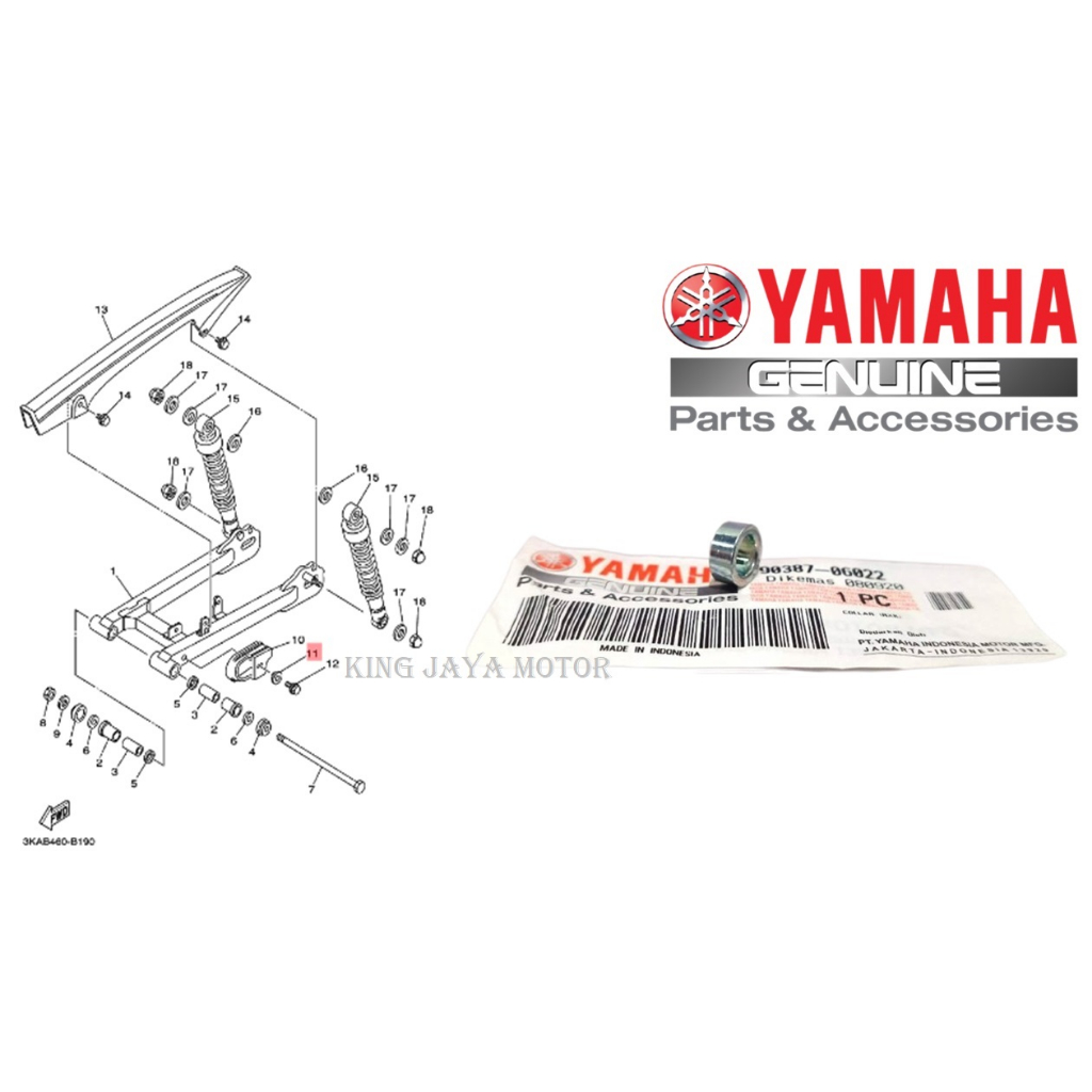 BOSH KARET SWING ARM COLLAR SEAL GUARD SWING ARM FORK RX KING RXKING RXK RX K MUDA ORIGINAL 90387-06