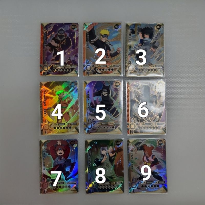 Gashapon Gacha Japan Kartu Card Naruto Kayou TCG Game T4W5 T4 W5 SSR