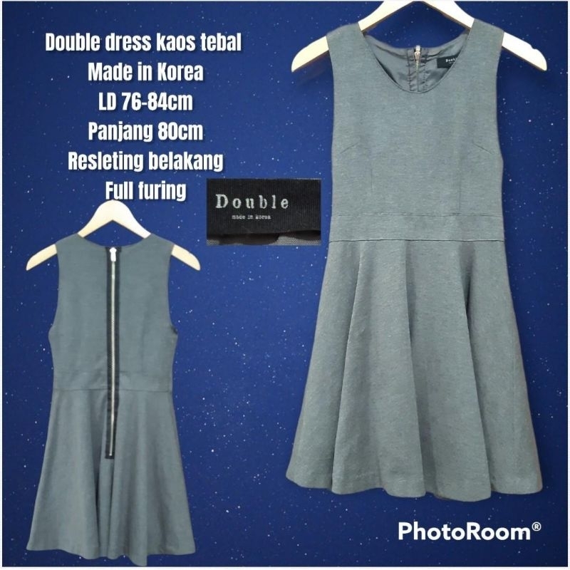 Dress wanita kaos tebal